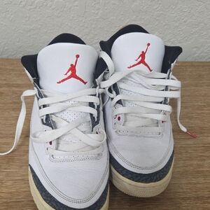 Nike Air Jordan 3 SE Denim Fire Red Men’s Size 9 – Good Condition